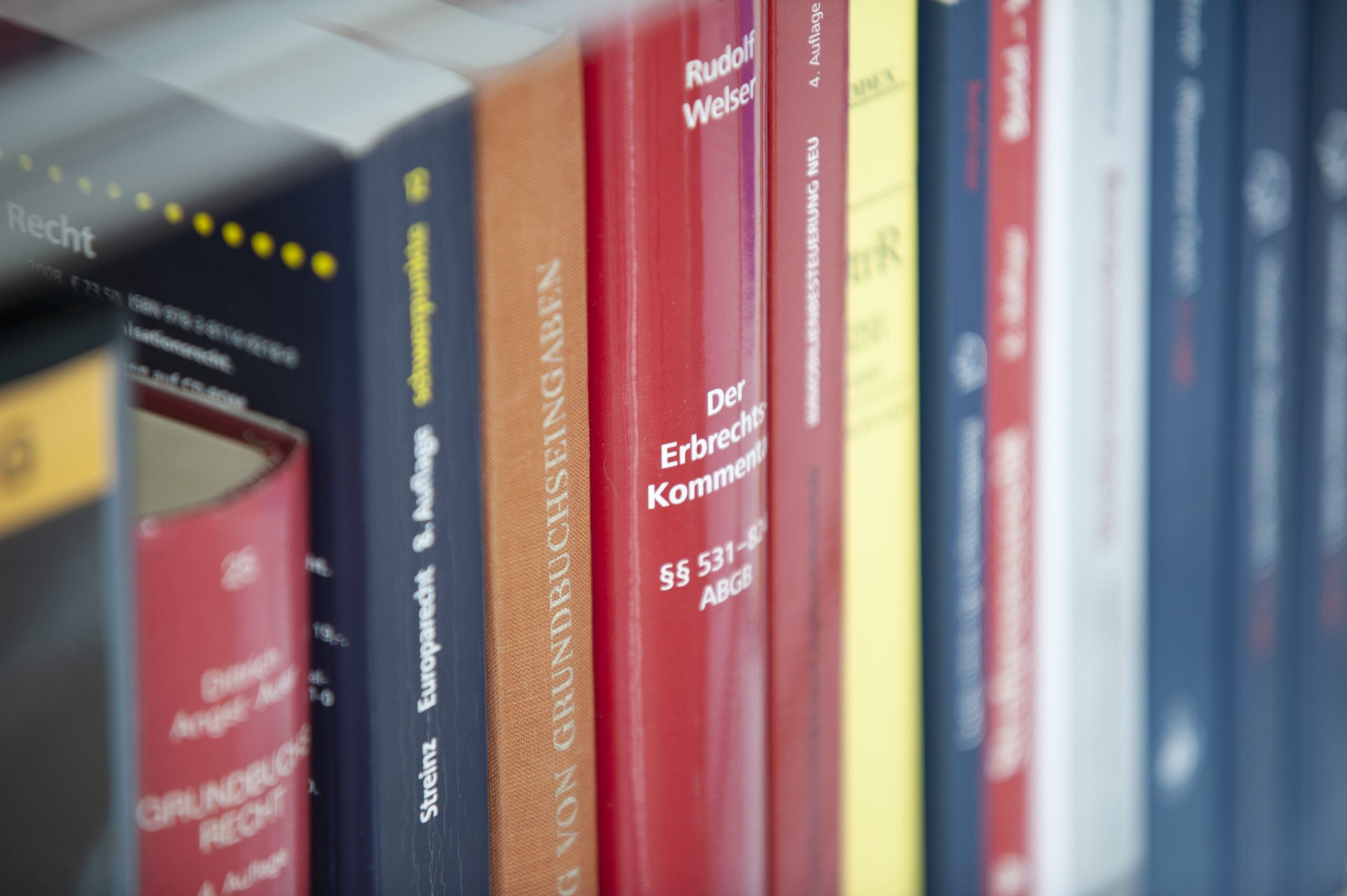 Verfassungen und Gesetzesbücher in der Kanzlei von Peter Rittinger